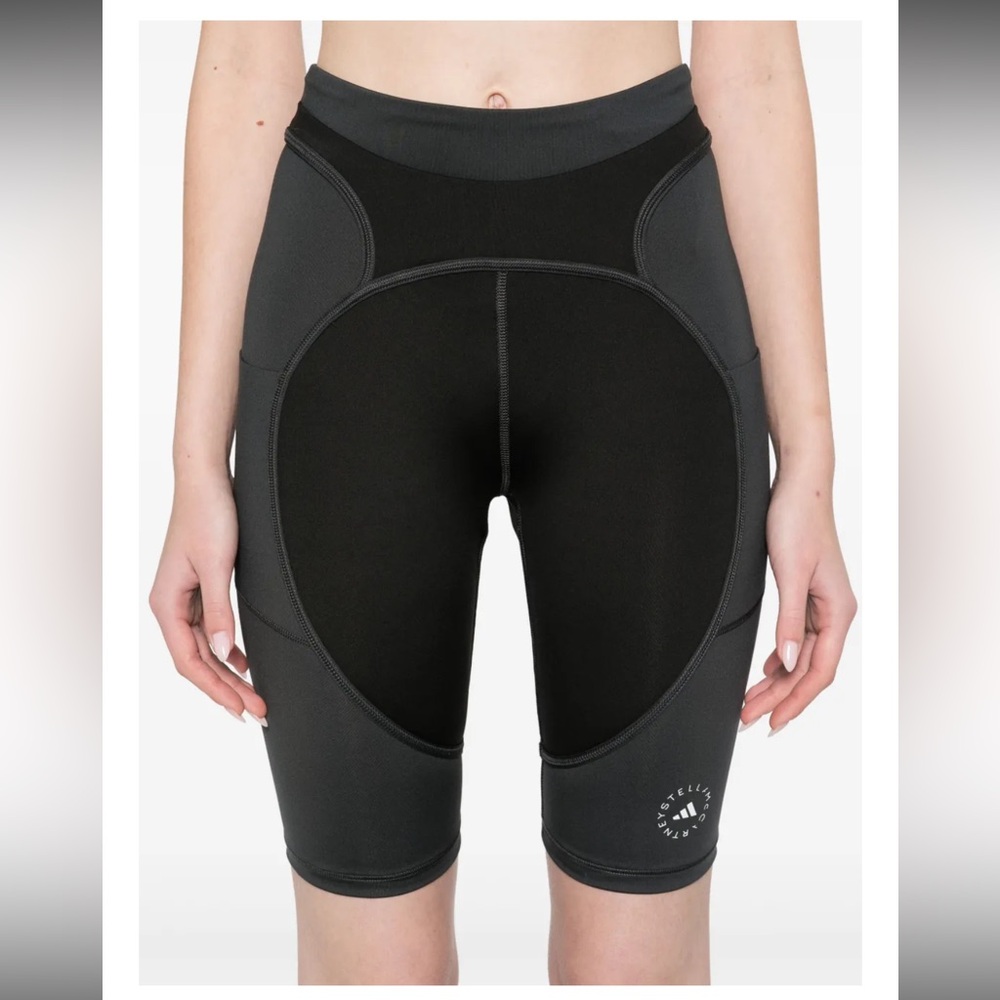 adidas by Stella McCartney layered-detail cycling shorts